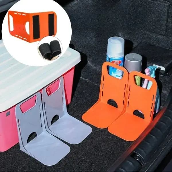 Support de rangement réglable et antidérapant pour coffre de voiture
