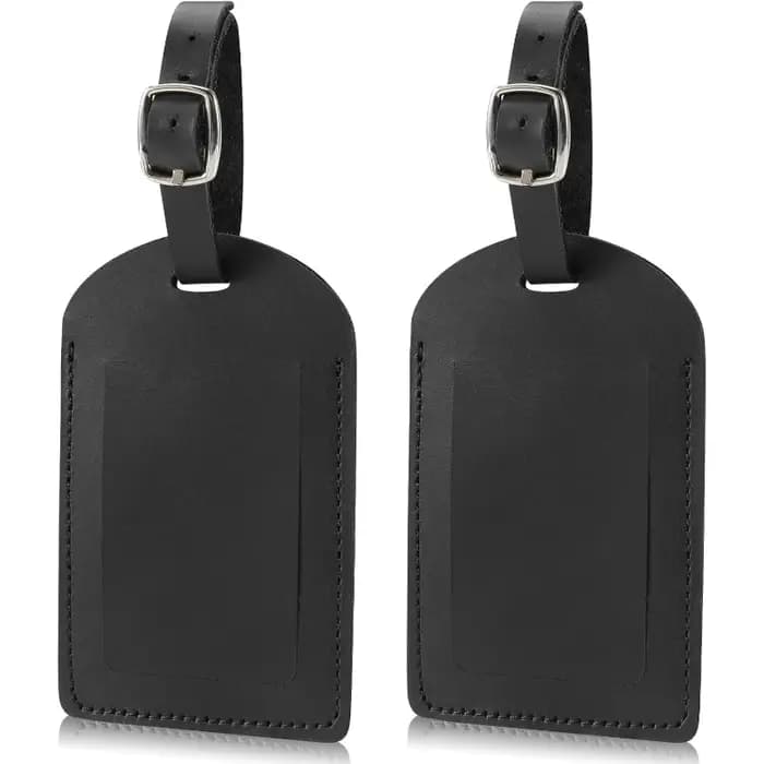 Étiquettes de bagage en cuir PU pour femmes et hommes
