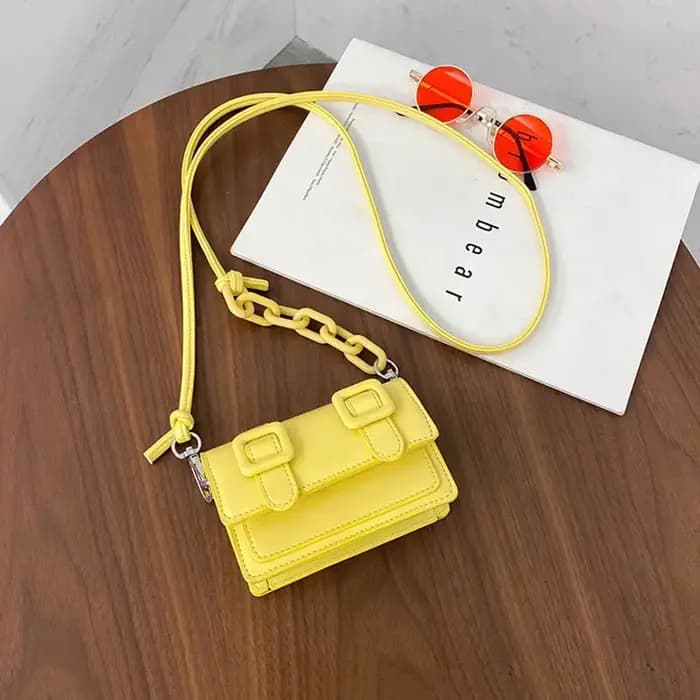 Mini petits sacs messager pour femmes fille chaîne sac à main en cuir PU sac à main dames fille sacs