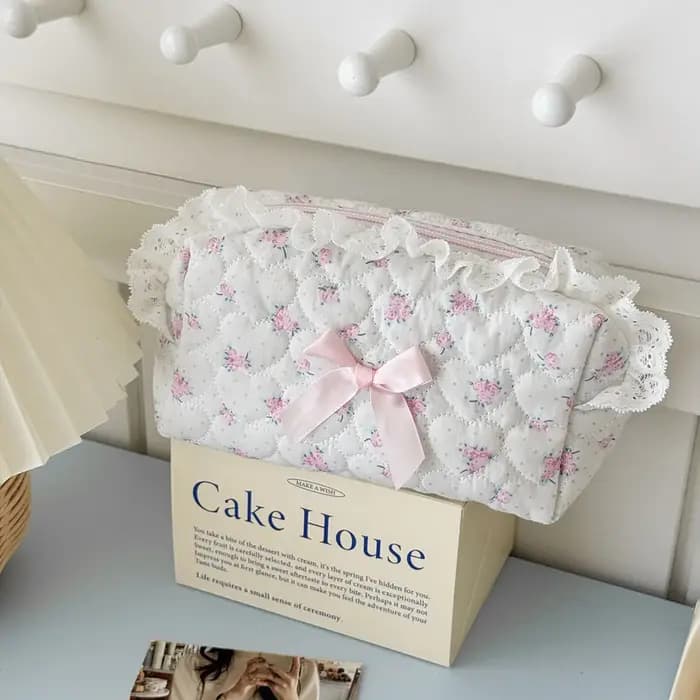 Petite trousse de maquillage et de rangement de voyage pour femmes et filles