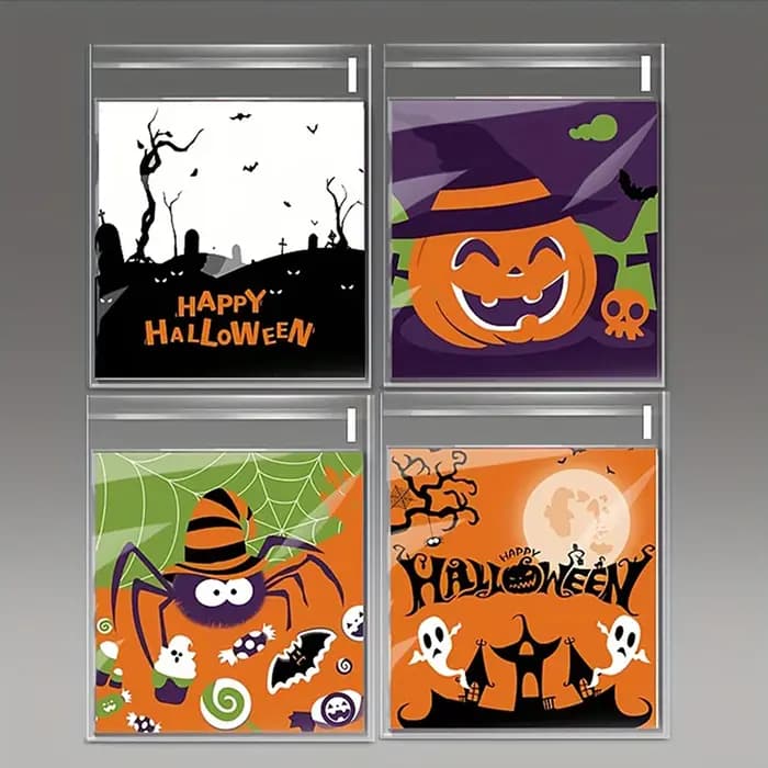 Sac à bonbons citrouille Halloween