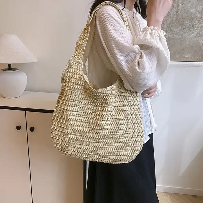 Mode rotin femmes sacs à bandoulière tissé femme