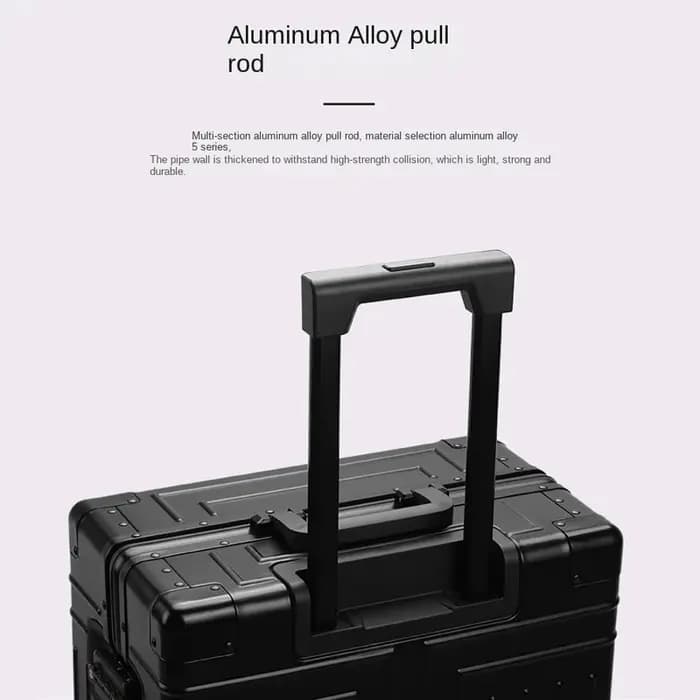 Valise en aluminium de 20/24/26/28 pouces, valise à roulettes en alliage, grande capacité de 30 pouces, valise de voyage à roulettes