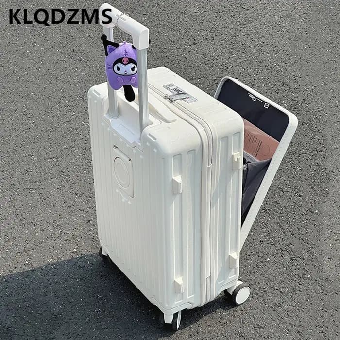 KLQDZMS bagage pour ordinateur portable 20 "22" 24 "26 pouces ouverture frontale ABS + boîtier d'embarquement pour PC