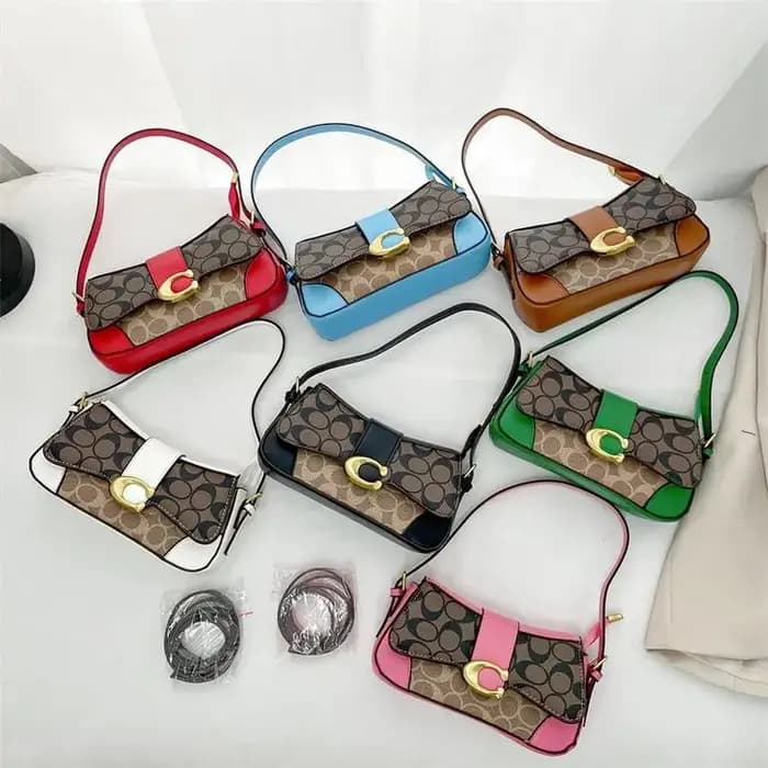 Nouveau Sac à Bandoulière Rétro Monogramme 2026 pour Femme en Cuir PU Colorblock Tendance - Sac Croi