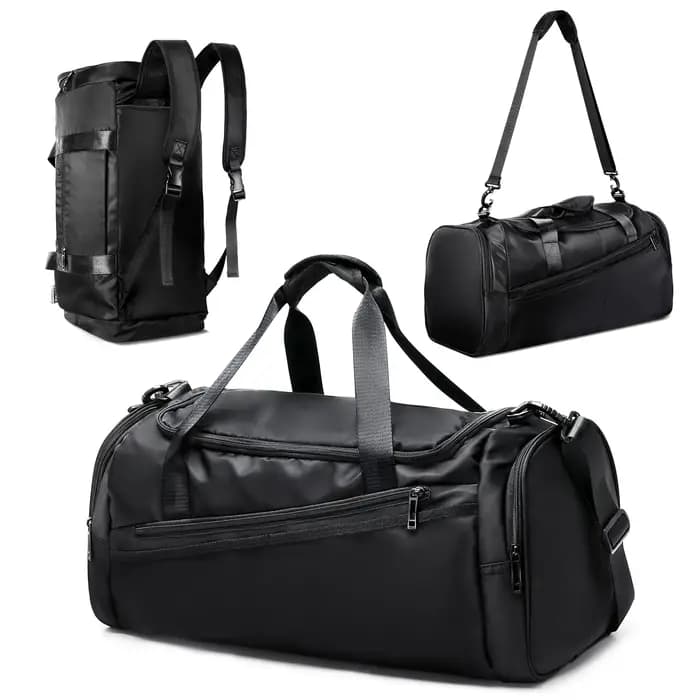 Sac de sport sac polochon de voyage avec poche humide et compartiment à chaussures pour hommes femme