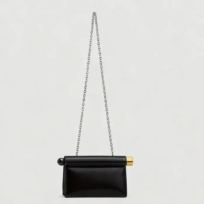 Pochette tendance pour femmes avec bord roulé