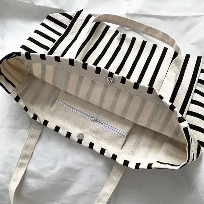Nouveau sac fourre-tout de plage mode femmes toile été grande capacité rayé sac à bandoulière