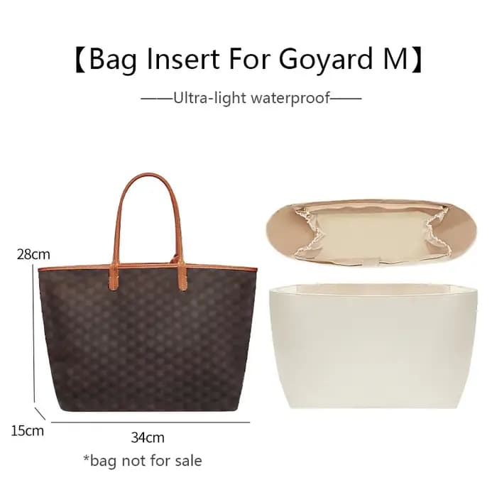 Sac organisateur insérer pour Goyard sac fourre-tout sac léger insérer stockage étanche Dupont papie