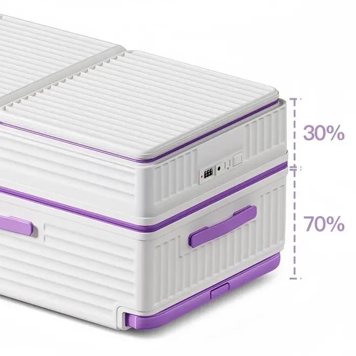 Valise de voyage grande capacité avec ouverture frontale