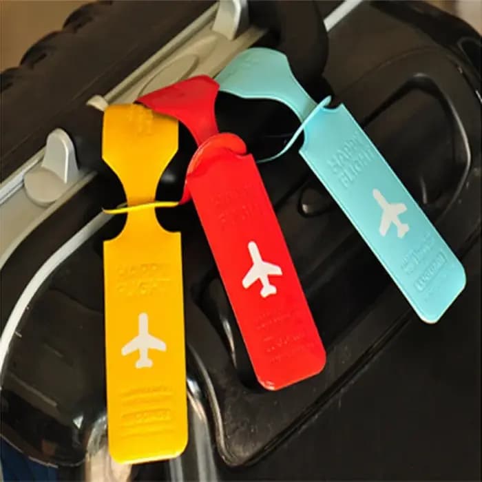 Étiquette de bagage mignonne avec adresse d'identification