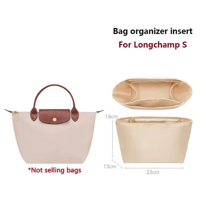 Insert organisateur de sac Durable pour Longchamp femmes sac en nylon matériel léger support de sac