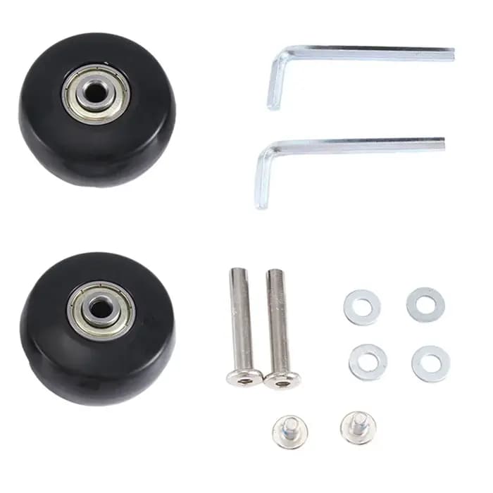 50X24mm ensemble de 4 roues de remplacement de valise à bagages
