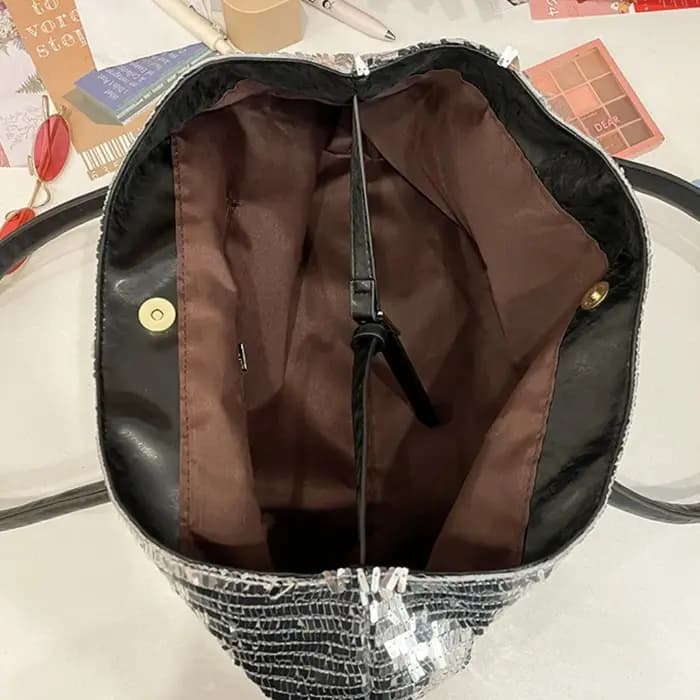 Sacs fourre-tout de soirée à paillettes pour femmes