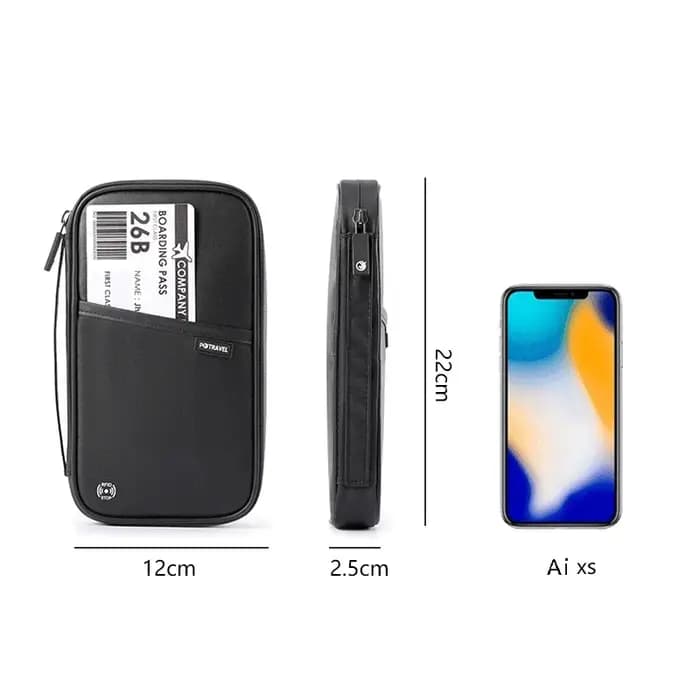 Organisateur d'accessoires de voyage, housse pour documents, porte-cartes, portefeuille de voyage pour la famille, porte-passeport, portefeuille de passeport imperméable