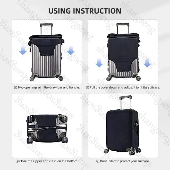 Housse de protection pour bagages élastiques épais