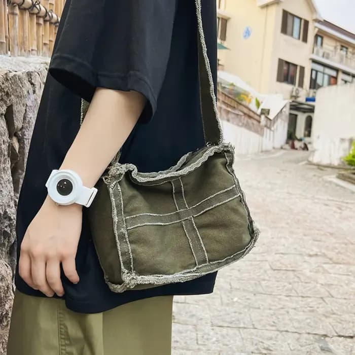 Sac en toile vintage pour homme