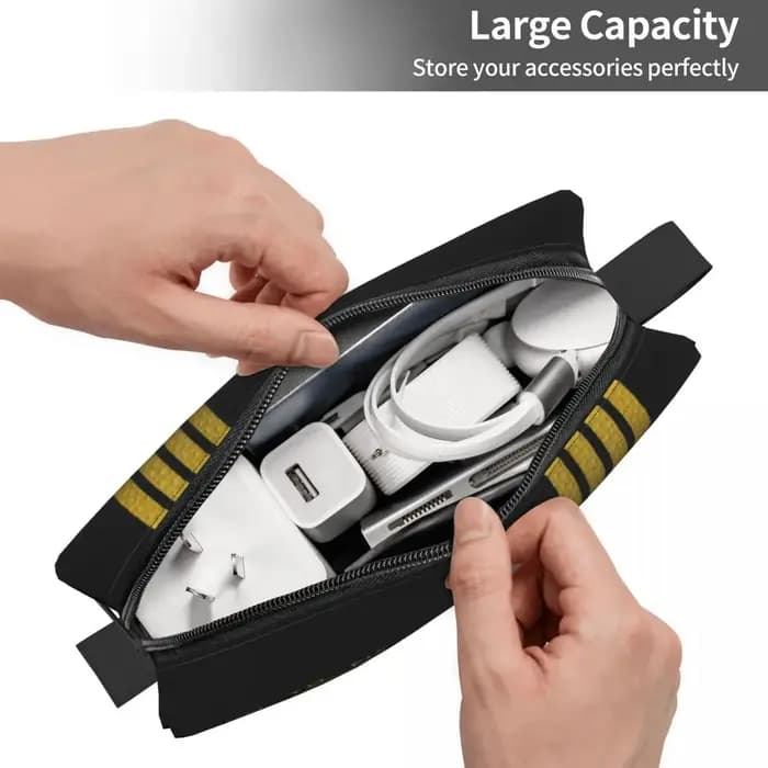 Né pour voler pilote de vol trousse de maquillage femmes voyage organisateur cosmétique mode vol Aviation aviateur stockage trousses de toilette