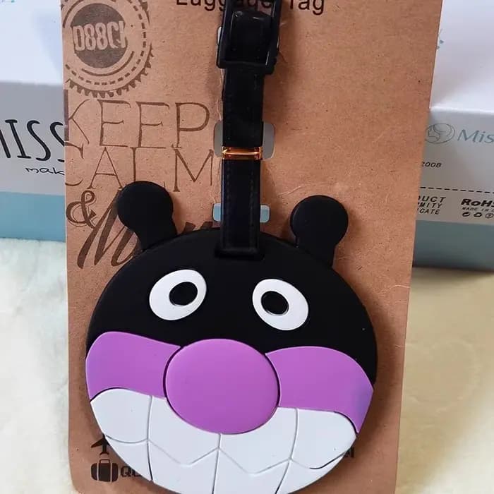 Étiquette de bagage Anpanman style dessin animé mignon