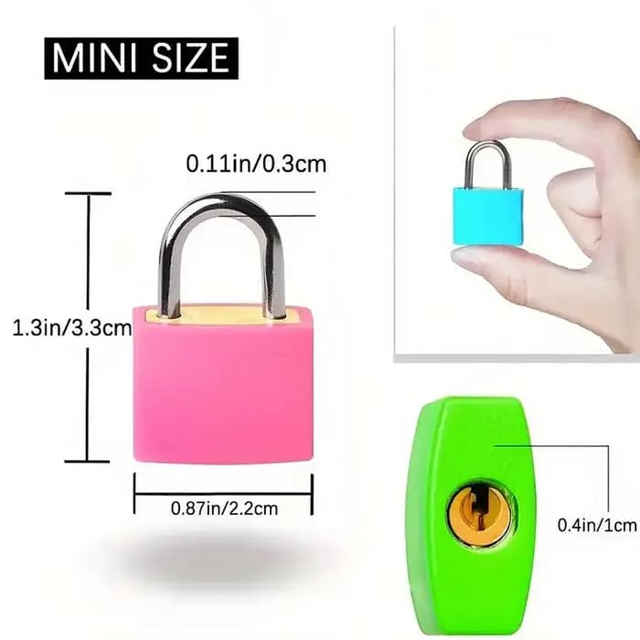 Mini cadenas en acier pour valise de voyage