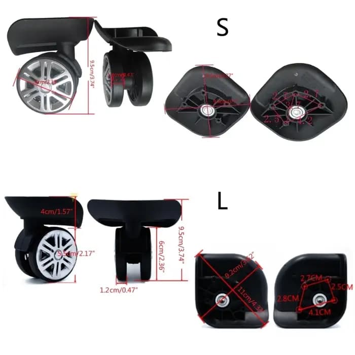 Pièces de rechange pour valise à roulettes