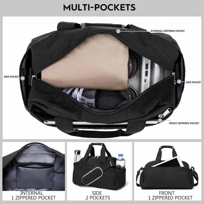 Sac de sport multifonctionnel léger à bandoulière et à main