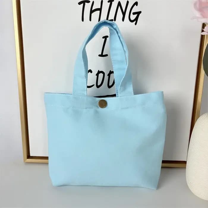 Sac cadeau, petit sac fourre-tout de couleur unie