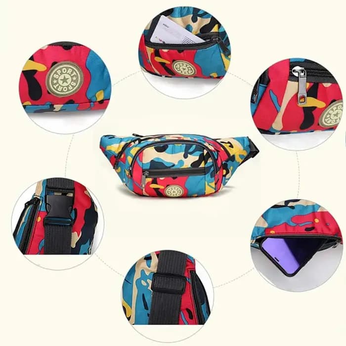 CamSolomon-Sac de Taille Unisexe pour Femme et Homme