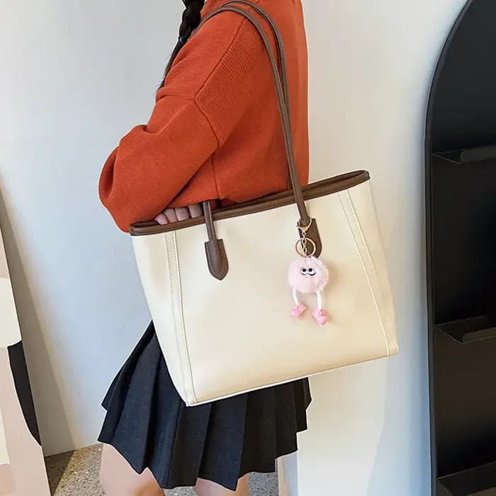 Sac fourre-tout à bandoulière grande capacité tendance pour femme