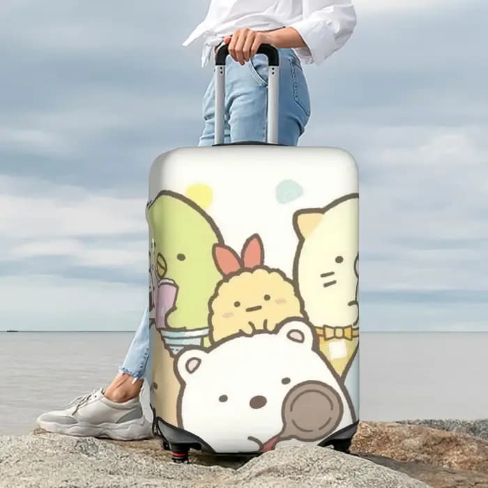 Housse de protection personnalisée pour bagages Sumikko Gurashi Anime
