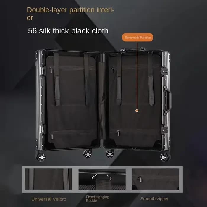 Valise en alliage d'aluminium et de magnésium