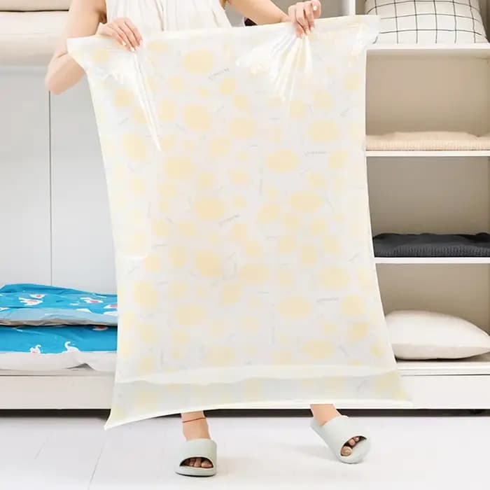 Sac de rangement pratique sous vide épaissi avec bouton de traction