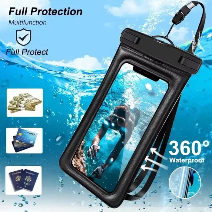 Pochette étanche transparente en PVC pour téléphone