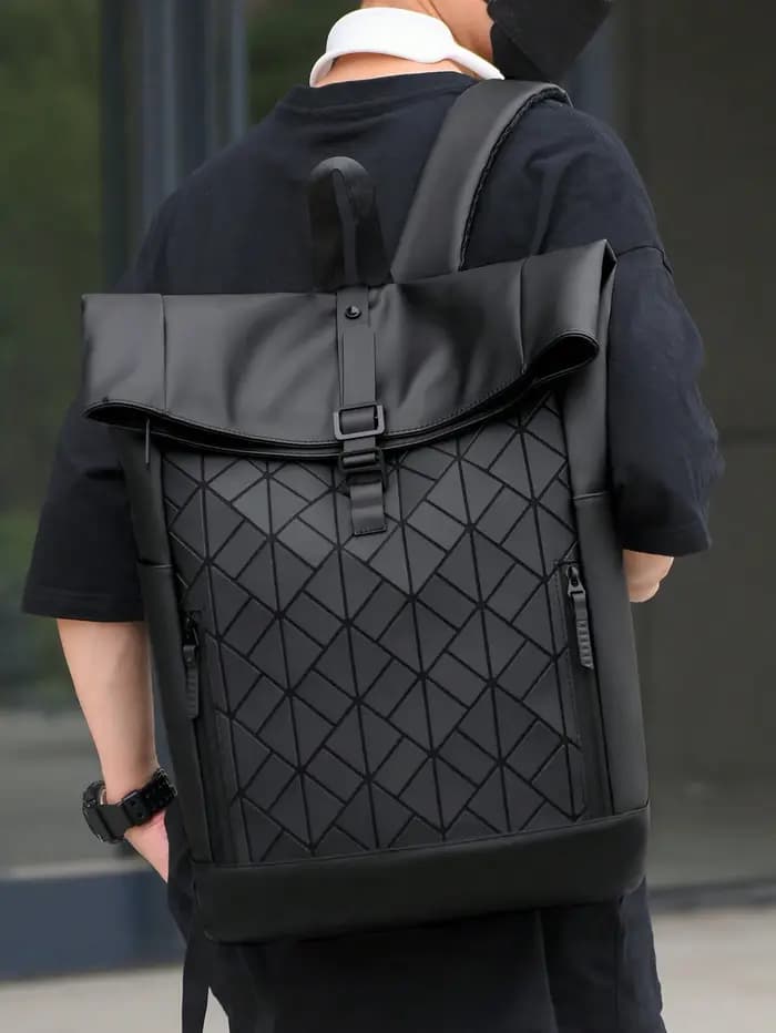 Sac à dos polyvalent pour hommes pour un usage décontracté et professionnel – Sangles réglables et grande capacité pour