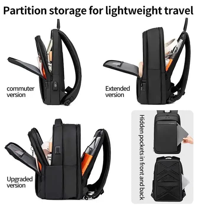 Fenruien multifonction sac à dos étanche USB Charge école sac à dos hommes voyage affaires sacs à do
