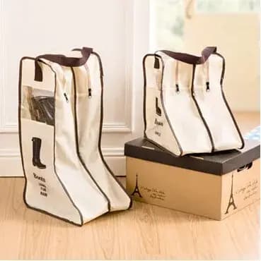 1 sac de rangement multifonctionnel pour bottes avec poignées