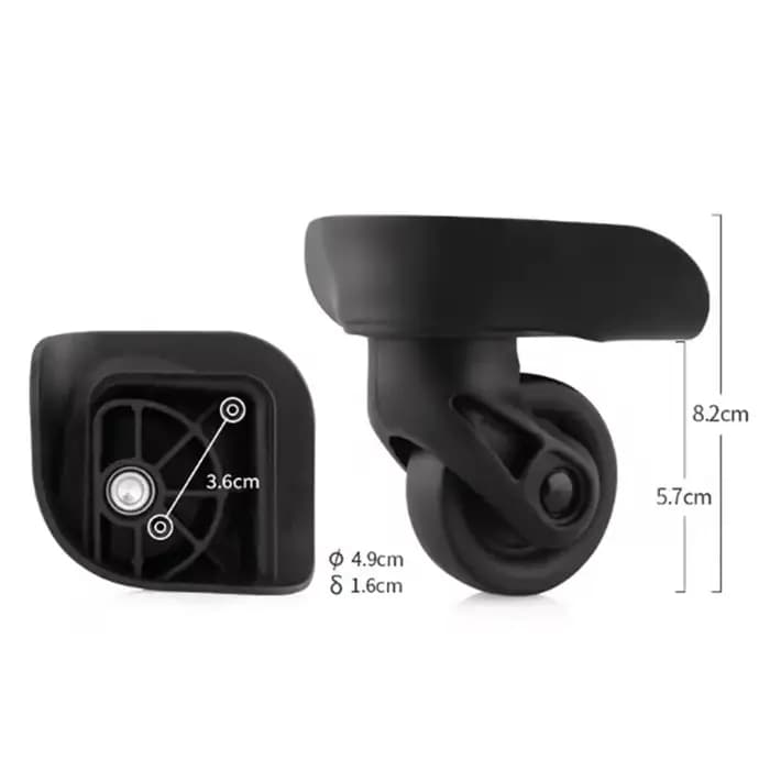 【Articles populaires】Roues universelles 85A pour American Tourister, 4 roues pour valise, accessoires de bagages, pièces de rech