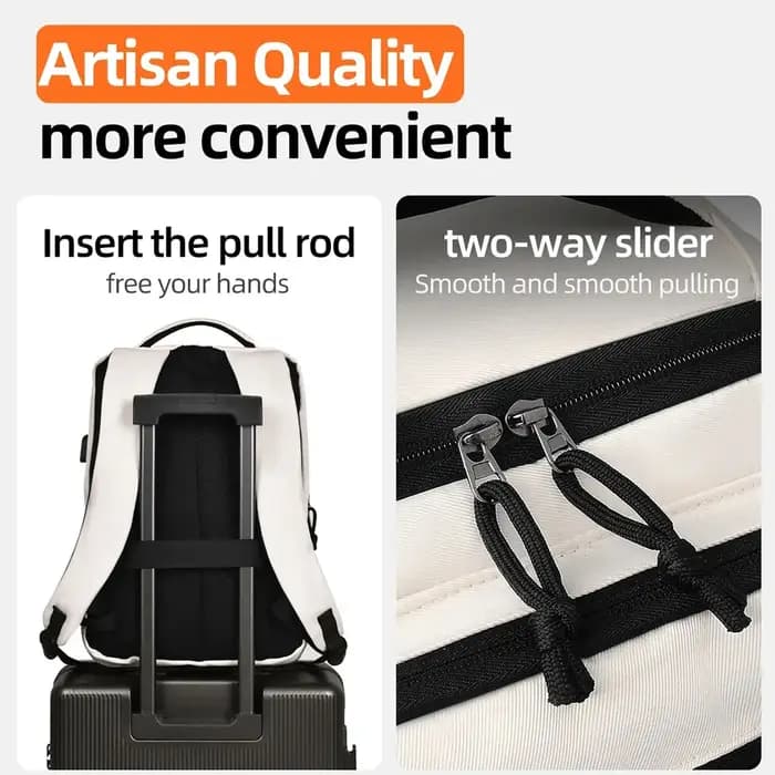 Sac à dos de voyage unisexe multi-poches pour hommes et femmes