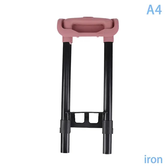 Poignée télescopique pour bagages en métal robuste et élégante avec mécanisme rétractable pour valises rigides et étuis de voyage de luxe