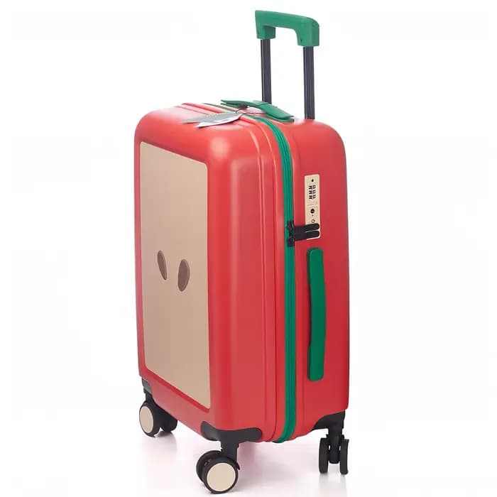 Valise design pomme verte et pomme rouge 20 pouces 24 pouces