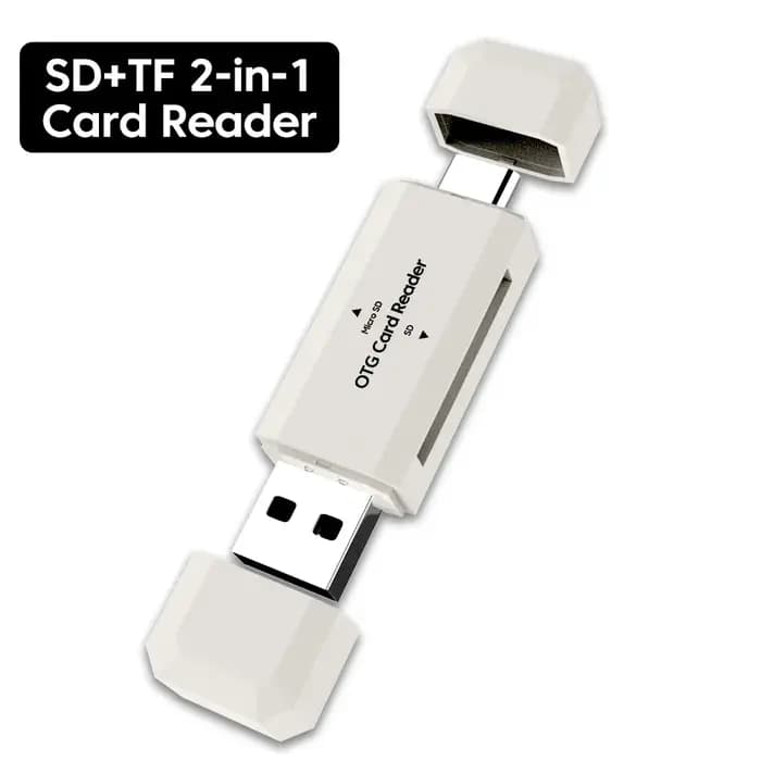 Lecteur de carte SD TF de Type C 2 en 1