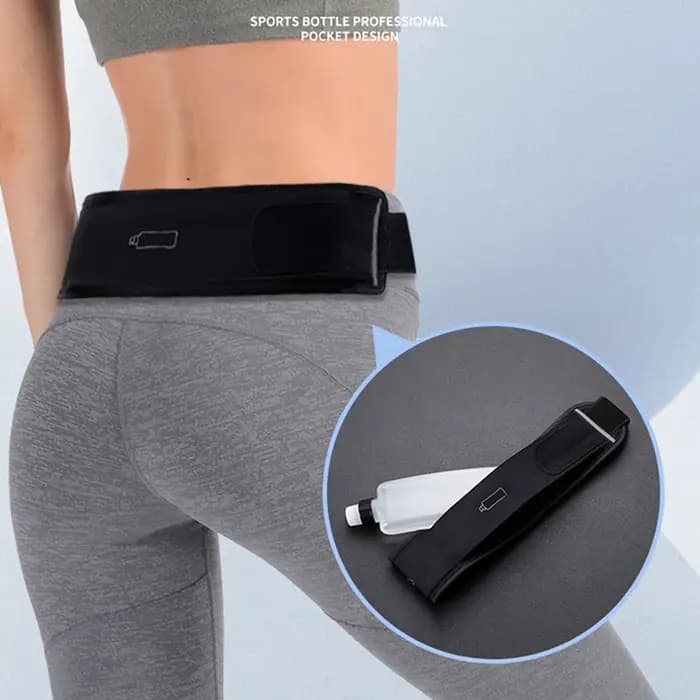 Sac de taille avec ceinture de course avec bouteille d'eau