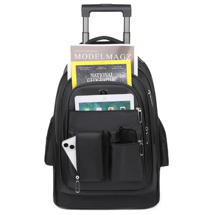 Sac à dos de voyage de grande capacité avec roulettes pour hommes