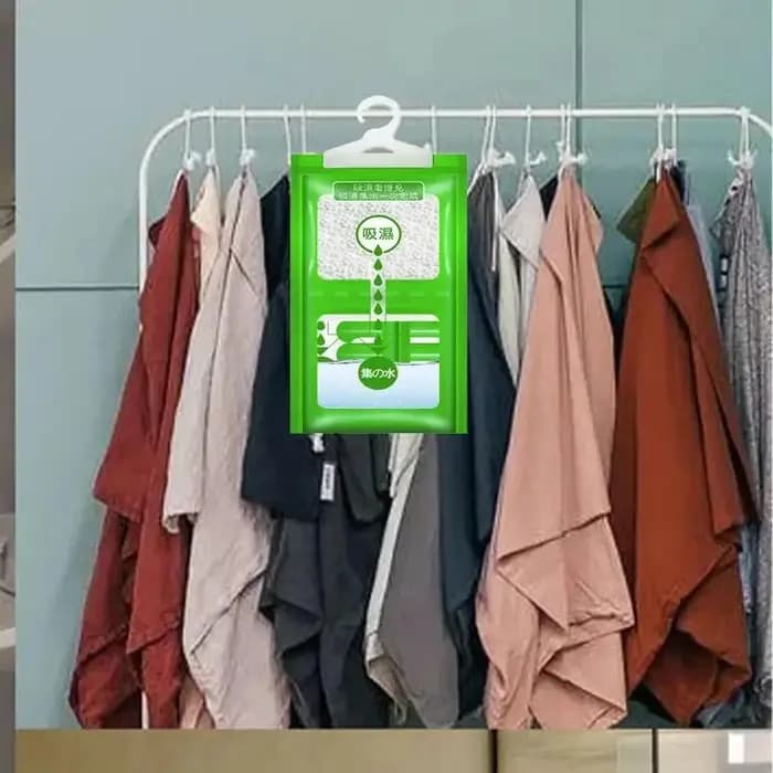 Absorbeur d'humidité sac suspendu anti-moisissure garde-robe déshumidificateur sacs sac sec