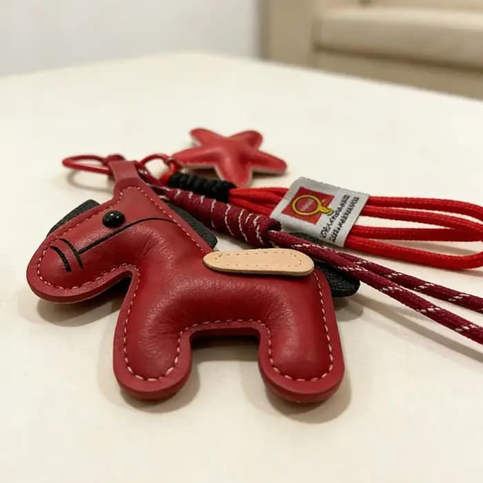 Pendentif de sac de cheval de Style Vintage en cuir PU