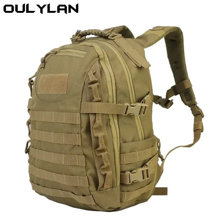 Sac à dos tactique rouge pour camping et randonnée en plein air