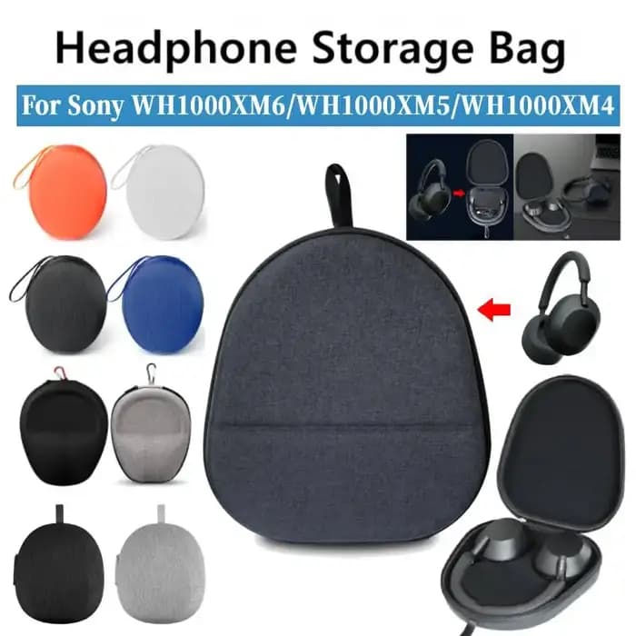 Étui universel pour écouteurs Sony WH1000XM6 WH1000XM5 WH1000XM4, sac de rangement pour casque, pochette de transport rigide pour écouteurs