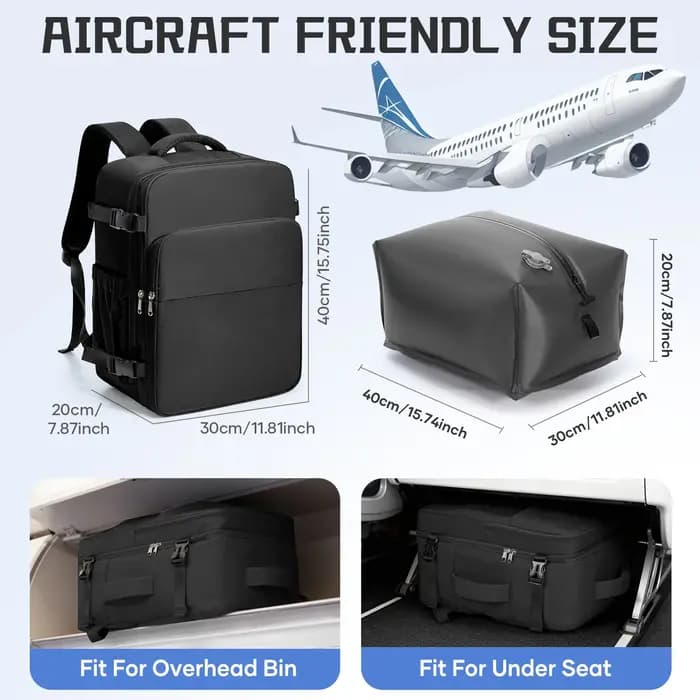 Sac à dos 40x30x20 pour avion