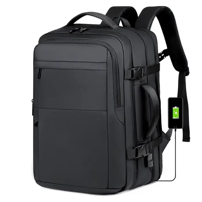 Sac à dos extensible hydrofuge avec compression sous vide