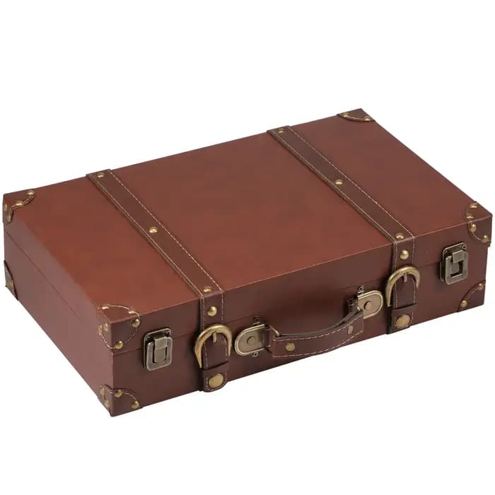 Valise à accessoires en bois Vintage